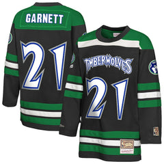 Kevin Garnett Minnesota Timberwolves Youth Maxxed Out 2.0 Fashion Hockey Jersey - Black sale