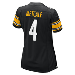 DK Metcalf Pittsburgh Steelers Women's Team Game Jersey - Black for sale