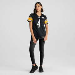 DK Metcalf Pittsburgh Steelers Women's Team Game Jersey - Black for sale