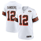Shedeur Sanders Cleveland Browns 2025 NFL Draft 2nd Alternate Game Jersey - White outlet