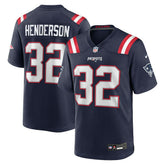 TreVeyon Henderson New England Patriots 2025 NFL Draft Game Jersey - Navy cheap