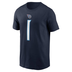 Cameron Ward Tennessee Titans Name & Number T-Shirt - Navy for sale