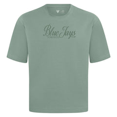 Toronto Blue Jays Levelwear Ethereal Oversized Luxe Signature Knit T-Shirt Green