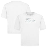 Detroit Tigers Levelwear Ethereal Oversized Luxe Signature Knit T-Shirt White