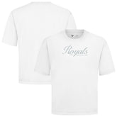 Kansas City Royals Levelwear Ethereal Oversized Luxe Signature Knit T-Shirt White