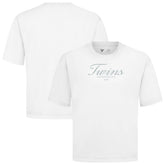 Minnesota Twins Levelwear Ethereal Oversized Luxe Signature Knit T-Shirt White
