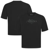 Athletics Levelwear Ethereal Oversized Luxe Signature Knit T-Shirt Black