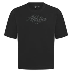 Athletics Levelwear Ethereal Oversized Luxe Signature Knit T-Shirt Black