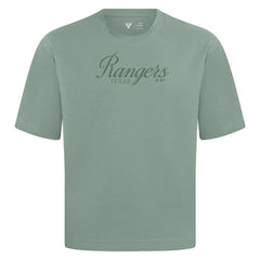 Texas Rangers Levelwear Ethereal Oversized Luxe Signature Knit T-Shirt Green
