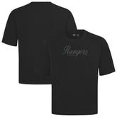 Texas Rangers Levelwear Ethereal Oversized Luxe Signature Knit T-Shirt Black