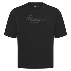 Texas Rangers Levelwear Ethereal Oversized Luxe Signature Knit T-Shirt Black