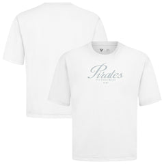 Pittsburgh Pirates Levelwear Ethereal Oversized Luxe Signature Knit T-Shirt White
