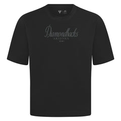 Arizona Diamondbacks Levelwear Ethereal Oversized Luxe Signature Knit T-Shirt Black