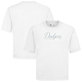 Los Angeles Dodgers Levelwear Ethereal Oversized Luxe Signature Knit T-Shirt White