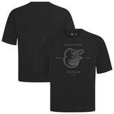 Baltimore Orioles Levelwear Crossway Oversized Luxe Signature Knit T-Shirt Black