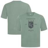 Kansas City Royals Levelwear Crossway Oversized Luxe Signature Knit T-Shirt Green