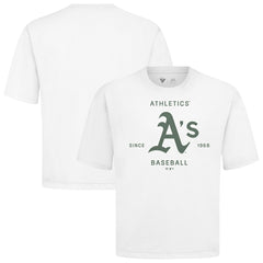 Athletics Levelwear Crossway Oversized Luxe Signature Knit T-Shirt White