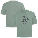 Athletics Levelwear Crossway Oversized Luxe Signature Knit T-Shirt Green
