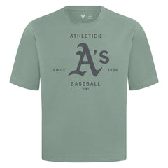Athletics Levelwear Crossway Oversized Luxe Signature Knit T-Shirt Green