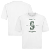 Seattle Mariners Levelwear Crossway Oversized Luxe Signature Knit T-Shirt White