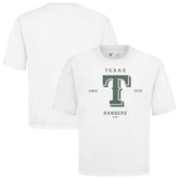 Texas Rangers Levelwear Crossway Oversized Luxe Signature Knit T-Shirt White