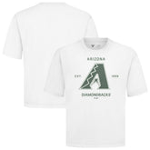 Arizona Diamondbacks Levelwear Crossway Oversized Luxe Signature Knit T-Shirt White