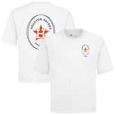 Houston Astros Levelwear Signet Oversized Luxe Signature Knit T-Shirt White