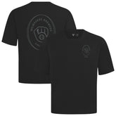 Milwaukee Brewers Levelwear Signet Oversized Luxe Signature Knit T-Shirt Black