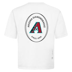 Arizona Diamondbacks Levelwear Signet Oversized Luxe Signature Knit T-Shirt White