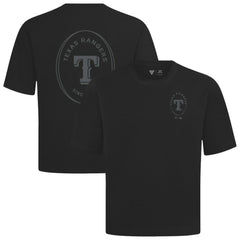 Texas Rangers Levelwear Signet Oversized Luxe Signature Knit T-Shirt Black