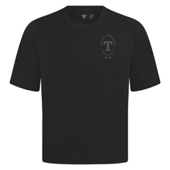 Texas Rangers Levelwear Signet Oversized Luxe Signature Knit T-Shirt Black