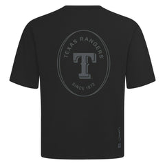 Texas Rangers Levelwear Signet Oversized Luxe Signature Knit T-Shirt Black