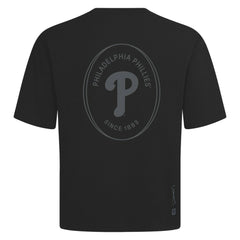 Philadelphia Phillies Levelwear Signet Oversized Luxe Signature Knit T-Shirt Black