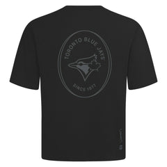 Toronto Blue Jays Levelwear Signet Oversized Luxe Signature Knit T-Shirt Black