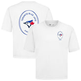 Toronto Blue Jays Levelwear Signet Oversized Luxe Signature Knit T-Shirt White
