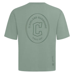 Cleveland Guardians Levelwear Signet Oversized Luxe Signature Knit T-Shirt Green