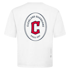 Cleveland Guardians Levelwear Signet Oversized Luxe Signature Knit T-Shirt White