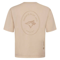 Toronto Blue Jays Levelwear Signet Oversized Luxe Signature Knit T-Shirt Khaki