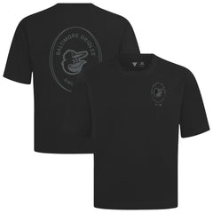 Baltimore Orioles Levelwear Signet Oversized Luxe Signature Knit T-Shirt Black