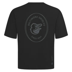 Baltimore Orioles Levelwear Signet Oversized Luxe Signature Knit T-Shirt Black