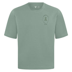 Los Angeles Angels Levelwear Register Oversized Luxe Signature Knit T-Shirt Green