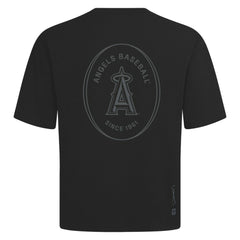 Los Angeles Angels Levelwear Register Oversized Luxe Signature Knit T-Shirt Black