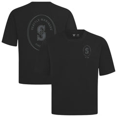 Seattle Mariners Levelwear Register Oversized Luxe Signature Knit T-Shirt Black