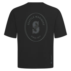 Seattle Mariners Levelwear Register Oversized Luxe Signature Knit T-Shirt Black