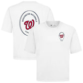 Washington Nationals Levelwear Register Oversized Luxe Signature Knit T-Shirt White