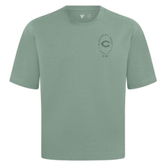Cincinnati Reds Levelwear Register Oversized Luxe Signature Knit T-Shirt Green