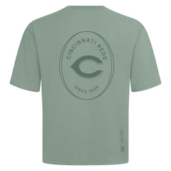 Cincinnati Reds Levelwear Register Oversized Luxe Signature Knit T-Shirt Green