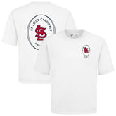 St. Louis Cardinals Levelwear Register Oversized Luxe Signature Knit T-Shirt White