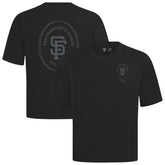 San Francisco Giants Levelwear Register Oversized Luxe Signature Knit T-Shirt Black