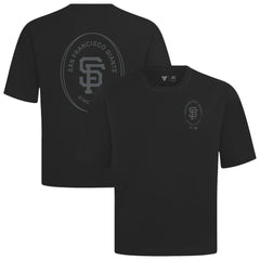 San Francisco Giants Levelwear Register Oversized Luxe Signature Knit T-Shirt Black